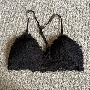 Brown Lace Aerie Bralette Small